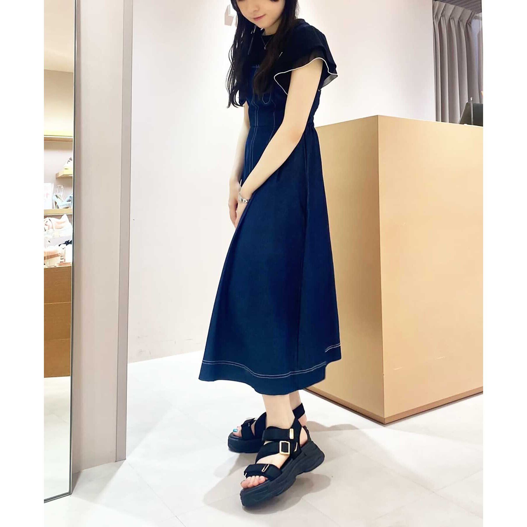 ESPERANZA「ゴールドバックルベルトスポサン 24SS」|サンダル|