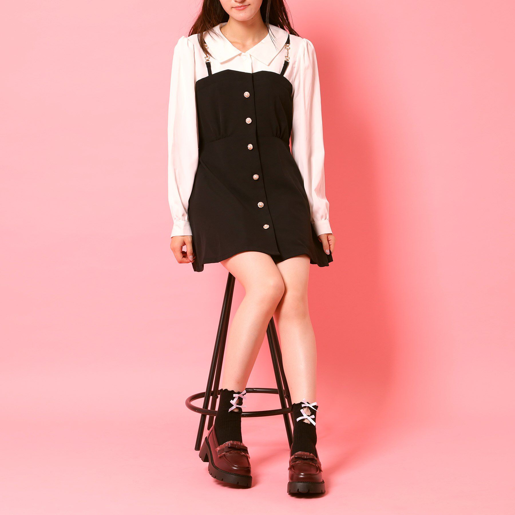 csT&P「フリル付きリボンローファー」|パンプス|