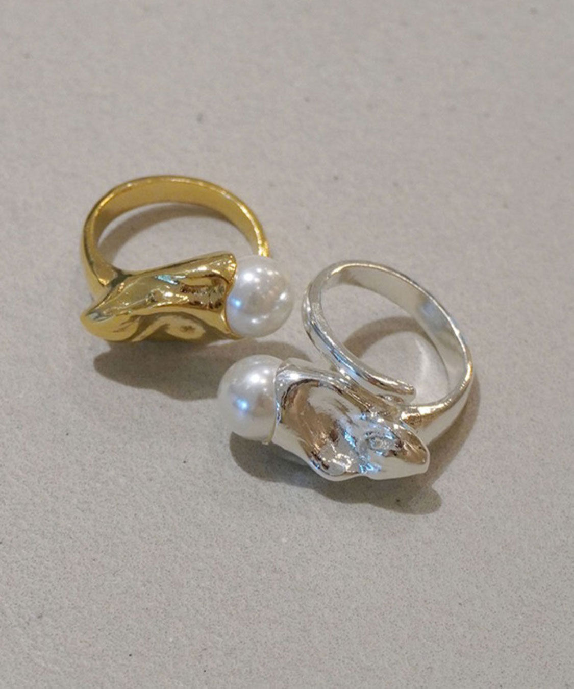 COCO DEAL「Oyster シェルパールドロップリング」|リング|