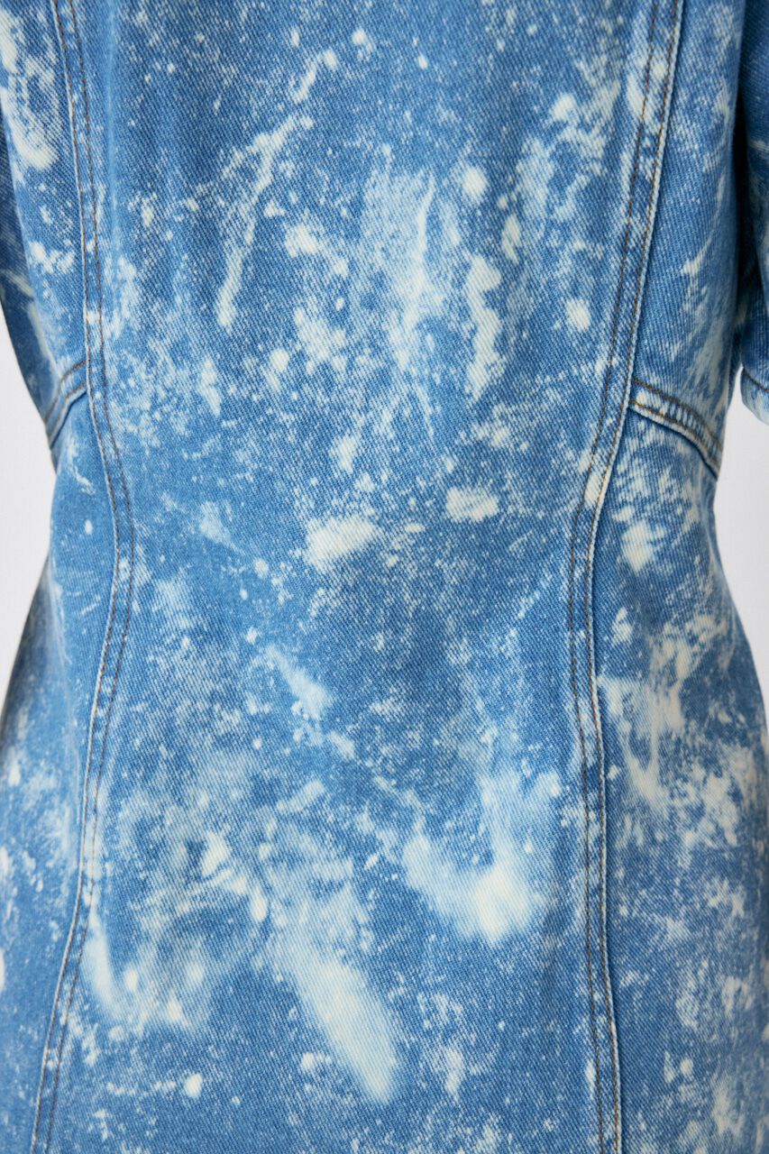 MOUSSY「FRONT ZIP CHEMICAL MINI ドレス」|ワンピース|