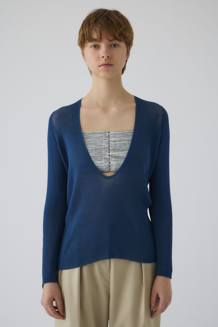 RIM.ARK 「Bustier set rib knit」|ニット・セーター|BLU