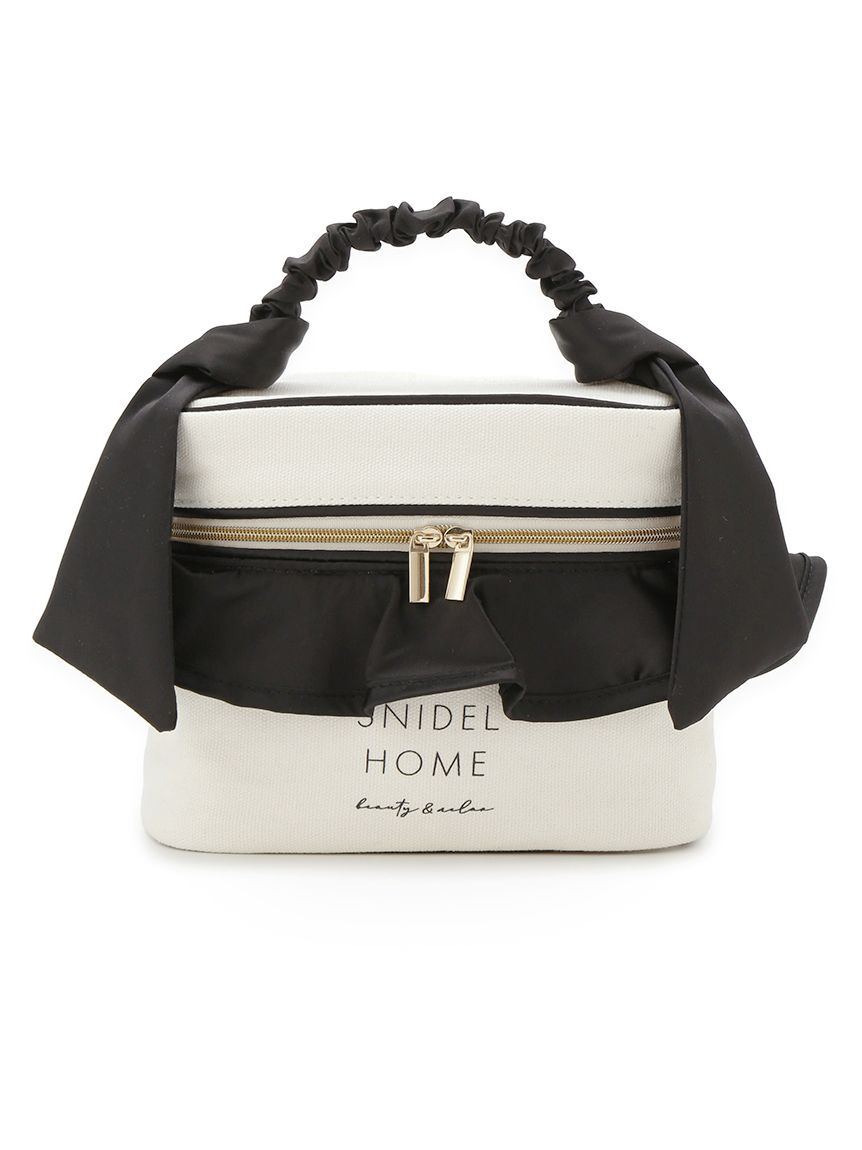 SNIDEL HOME「キャンバスバニティポーチ」|ポーチ|BLK