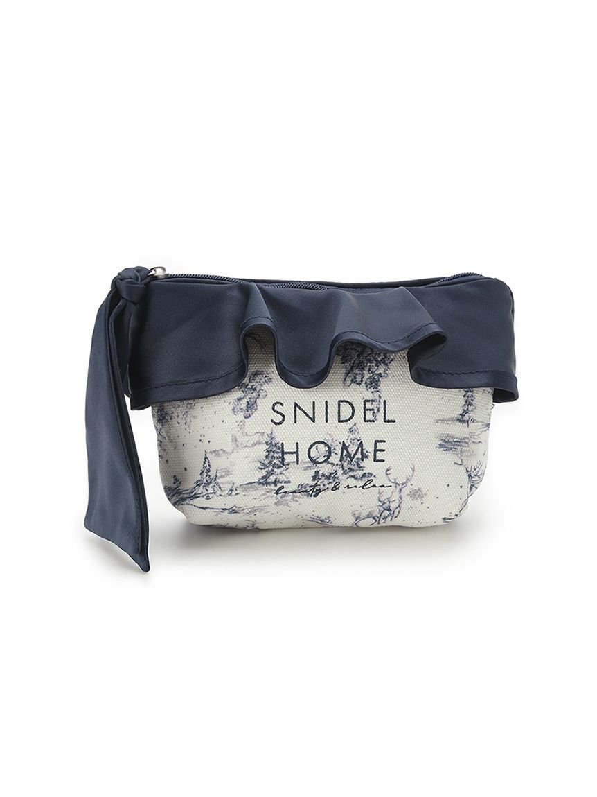 SNIDEL HOME「オーガニックキャンバスポーチ（Toile de Jouy）」|ポーチ|NVY