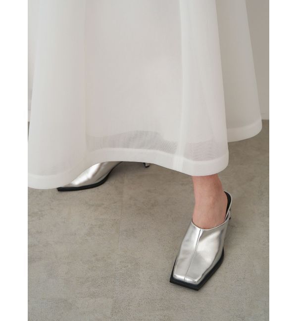 ELENDEEK「SQUARE SLIDER SHOES」|サンダル|