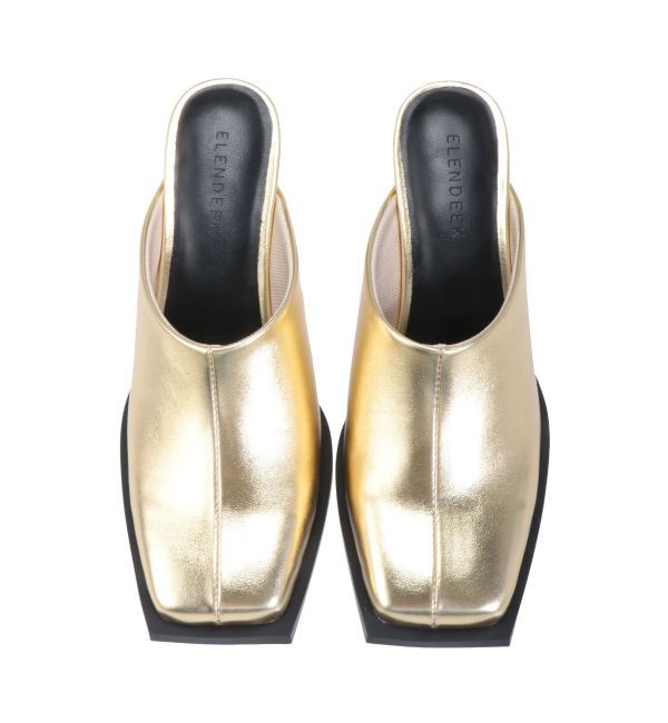 ELENDEEK「SQUARE SLIDER SHOES」|サンダル|