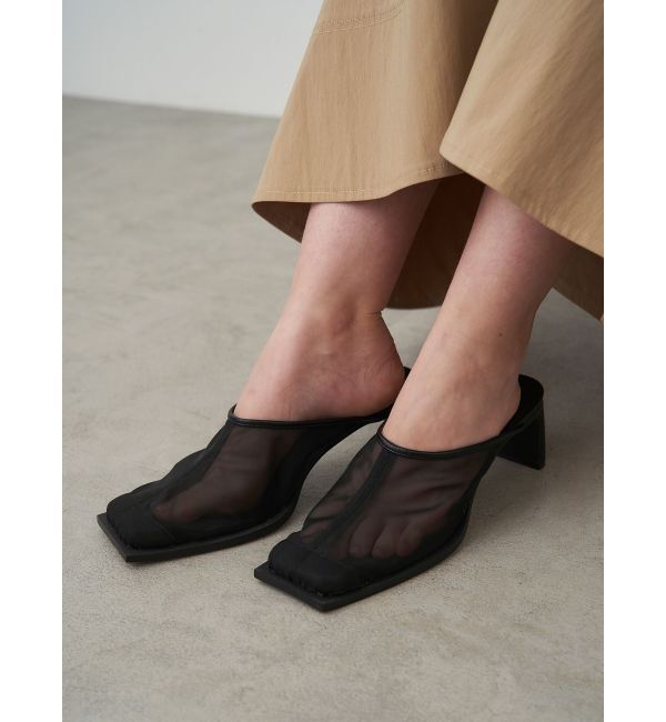 ELENDEEK「SQUARE SLIDER SHOES」|サンダル|
