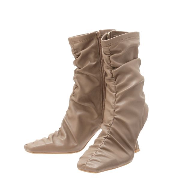 RESEXXY「ギャザーデザインショートブーツ」|ショートブーツ|