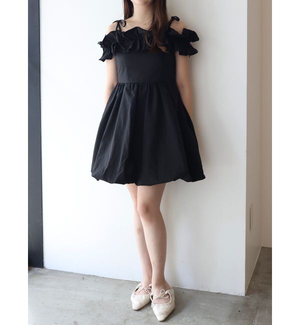 dazzlin「フリルバルーンワンピース」|ワンピース|