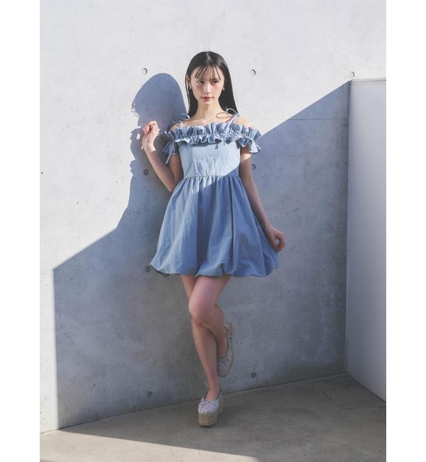 dazzlin「フリルバルーンワンピース」|ワンピース|