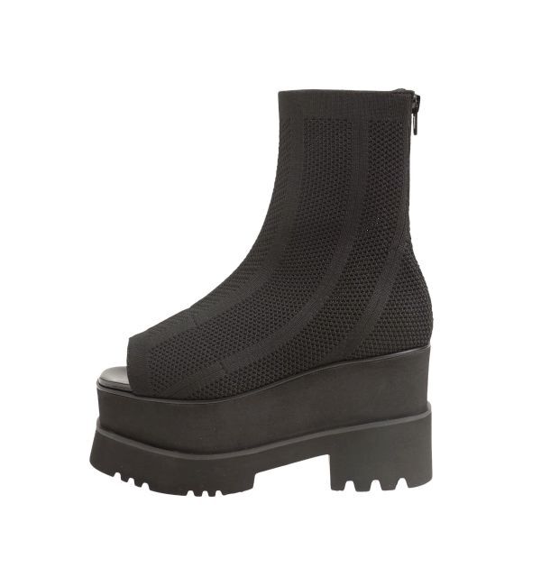 MURUA「ジャガードソックブーツ」|ショートブーツ|