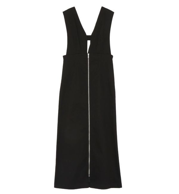 LAGUNAMOON「カーブラインフロントZIPジャンパースカート」|ワンピース|