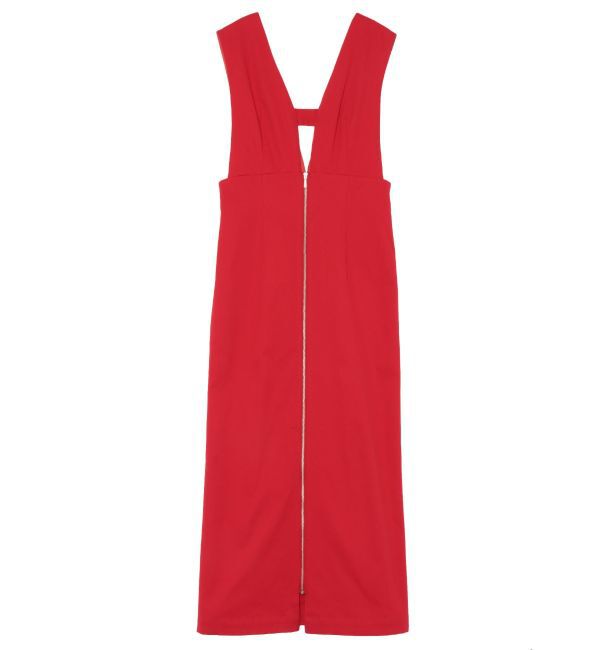 LAGUNAMOON「カーブラインフロントZIPジャンパースカート」|ワンピース|