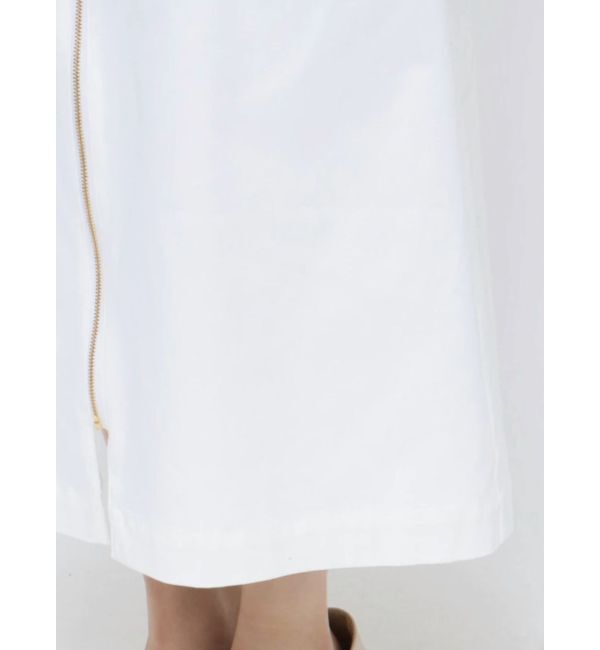 LAGUNAMOON「カーブラインフロントZIPジャンパースカート」|ワンピース|