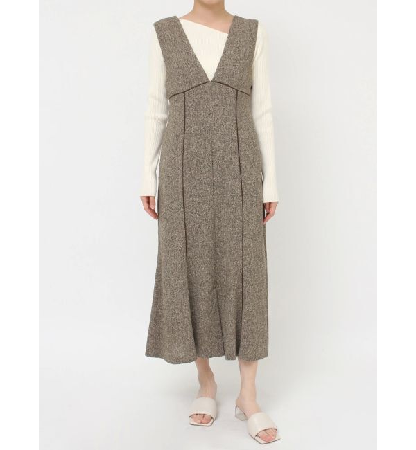 LAGUNAMOON「MIXカラーマーメイドジャンパースカート」|ジャンパースカート|