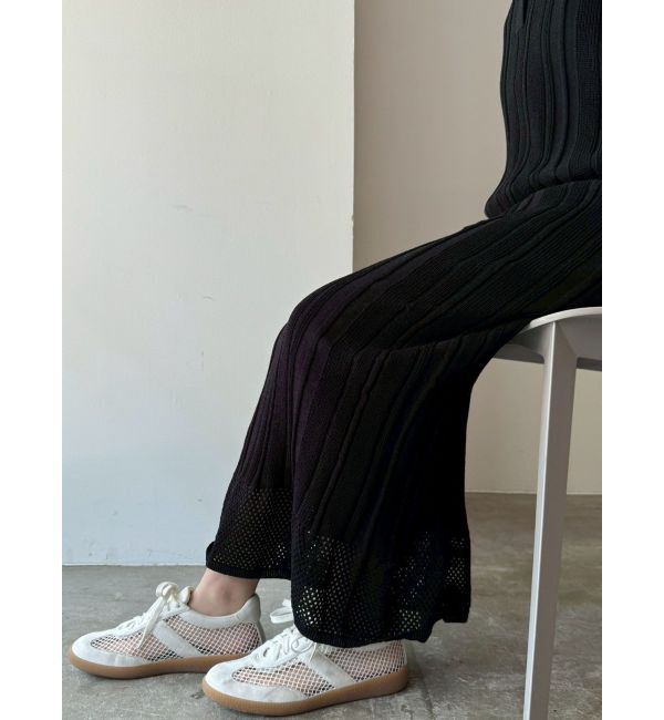 LAGUNAMOON「シャツカラーメランジニットワンピース」|ワンピース|