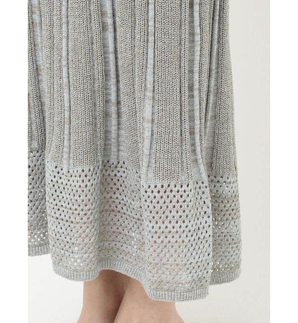 LAGUNAMOON「シャツカラーメランジニットワンピース」|ワンピース|