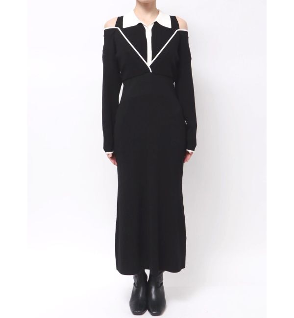 LAGUNAMOON「ラインディティールナローニットワンピース」|ワンピース|