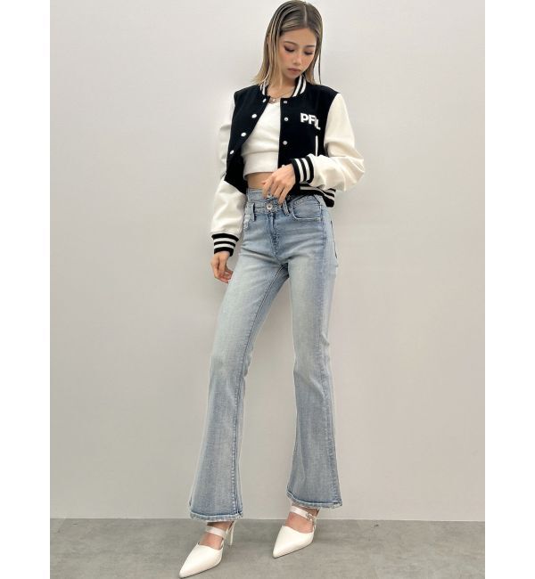 GYDA「heelストラップモチーフ付きポインテッドミュール」|パンプス|