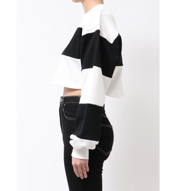 GYDA「GD fake leather patch shortトップス」|Tシャツ・カットソー|