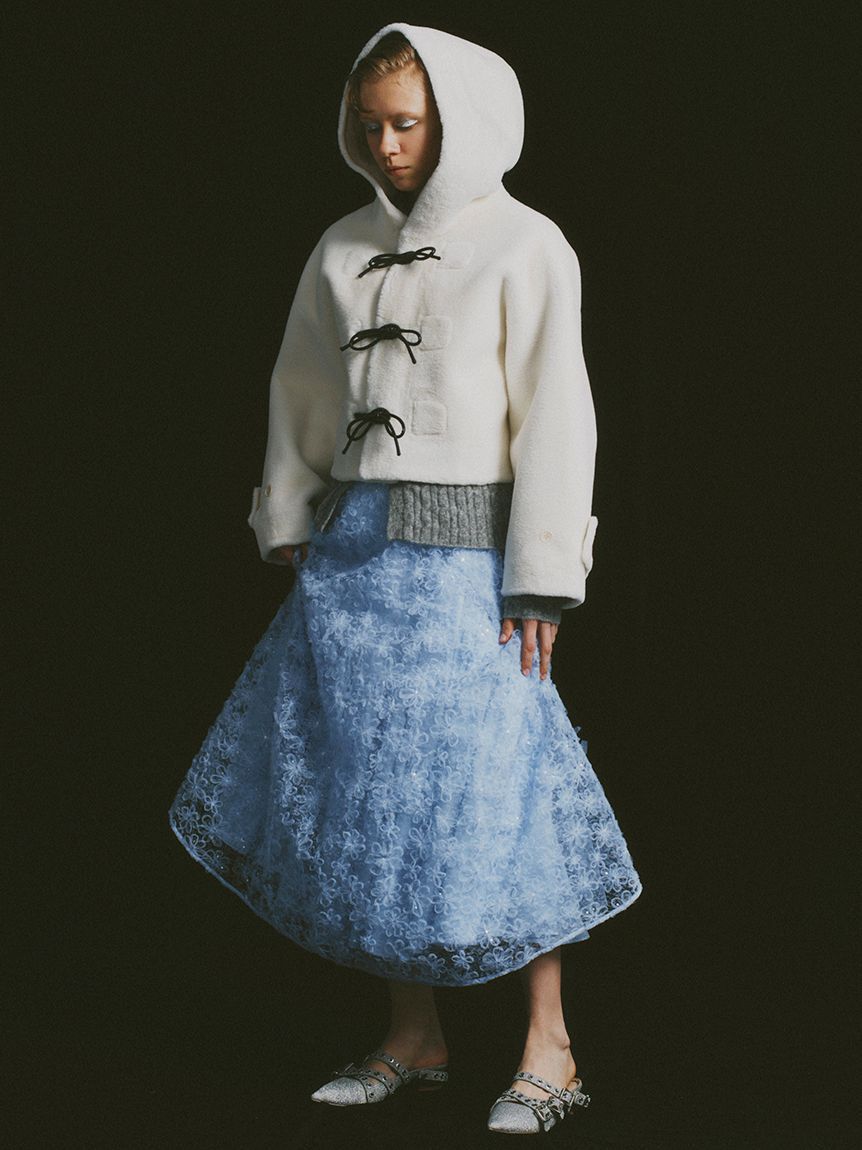 FURFUR「立体フラワーレーススカート」|スカート|