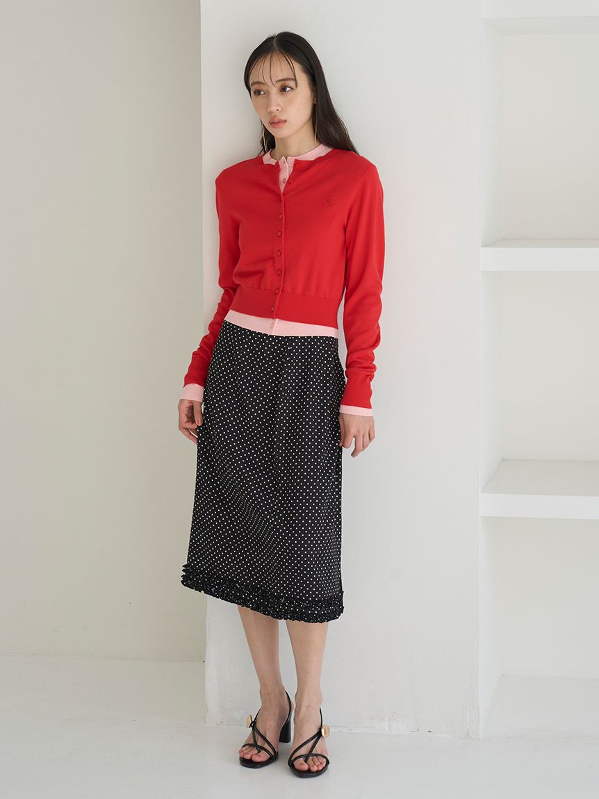 SNIDEL「ニットレイヤードプルオーバー」|ニット・セーター|