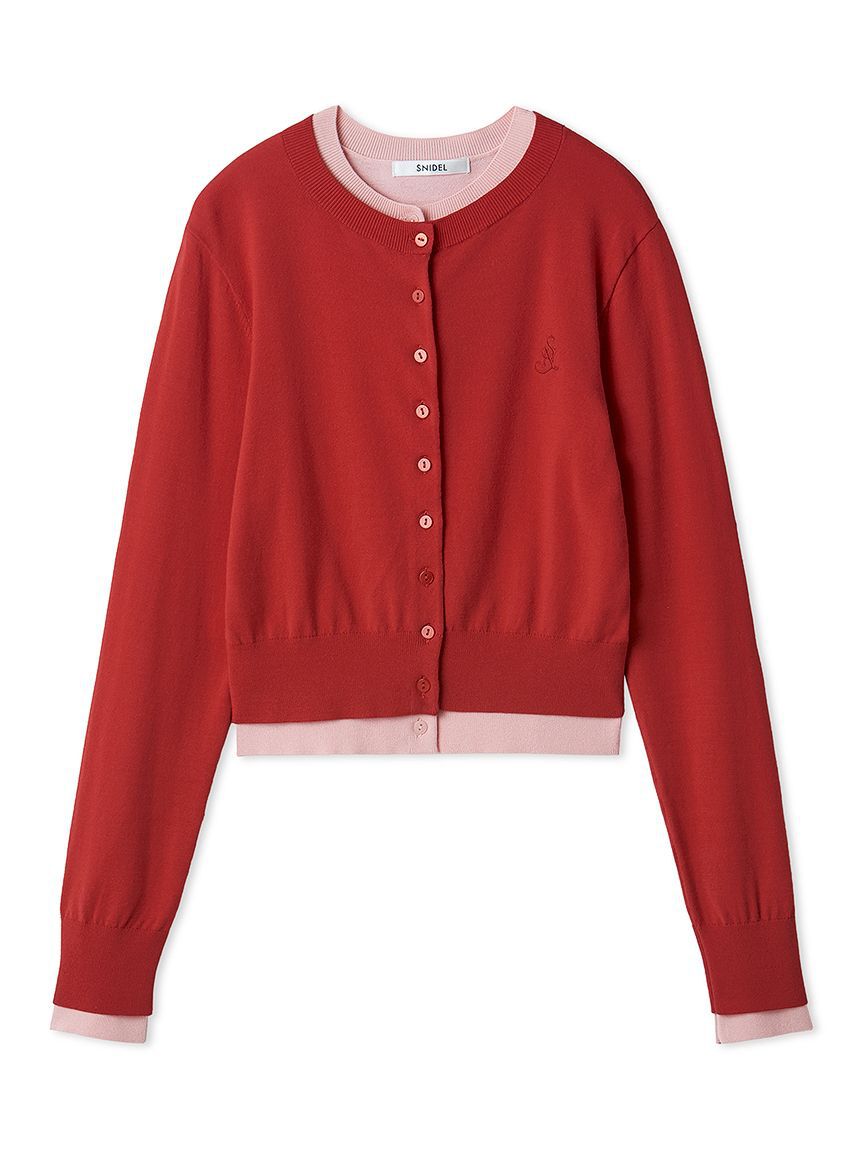 SNIDEL「ニットレイヤードプルオーバー」|ニット・セーター|