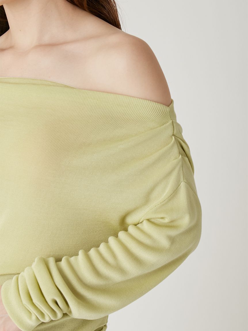 FRAY I.D「アシンメトリーオフショルニットトップス」|ニット・セーター|