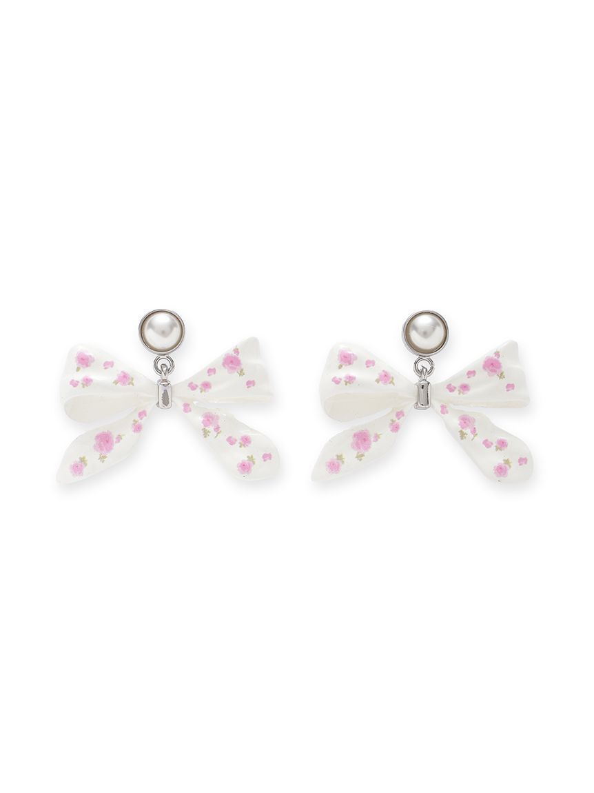 LILY BROWN「バリエーションフラワープリントピアス」|ピアス|A