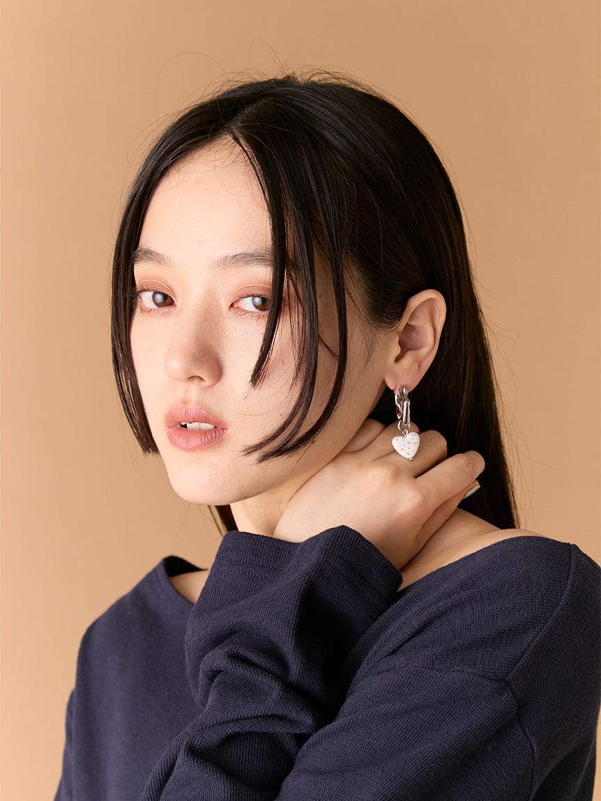 LILY BROWN「バリエーションフラワープリントピアス」|ピアス|