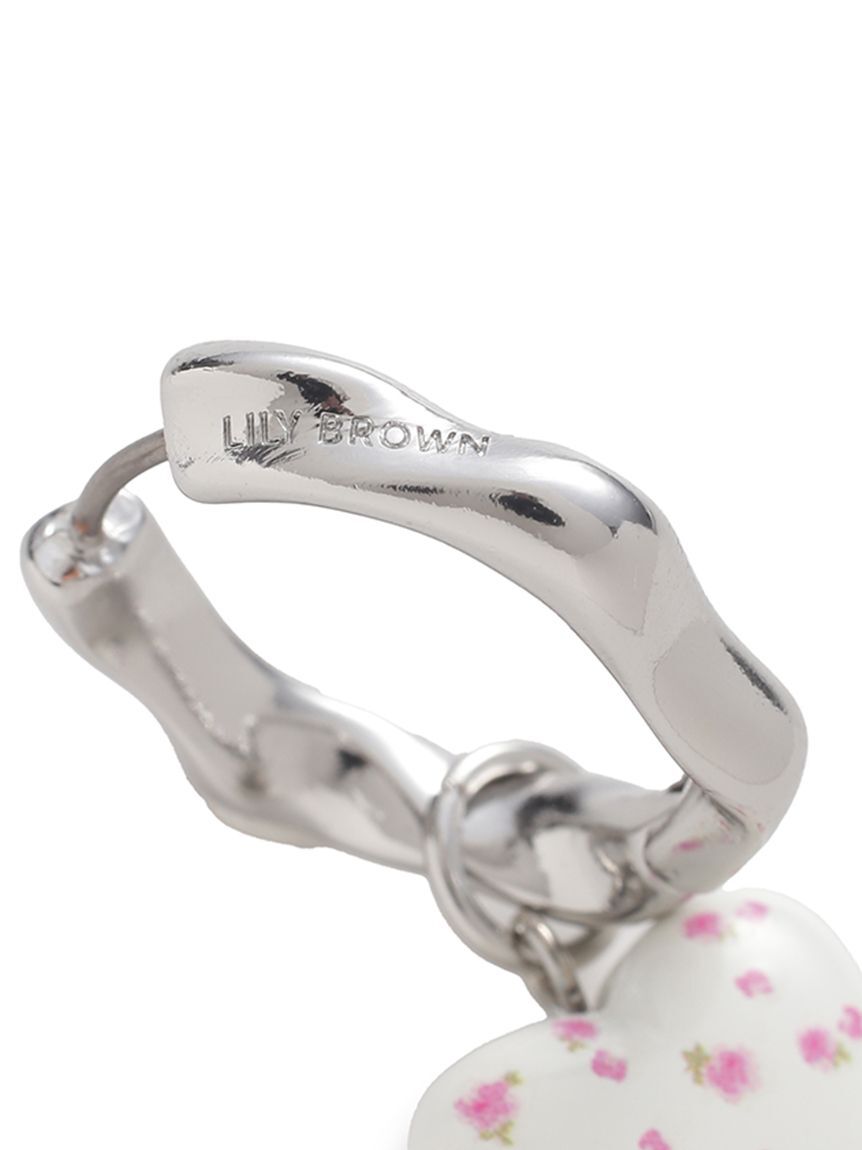 LILY BROWN「バリエーションフラワープリントピアス」|ピアス|