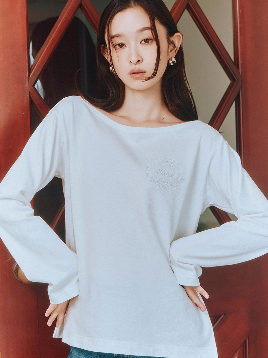 LILY BROWN「フラワーネームトップス」|Tシャツ・カットソー|WHT