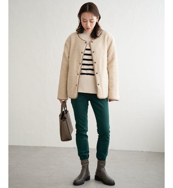 ikka「2WAYボアキルトブルゾン」|ブルゾン・スタジャン|