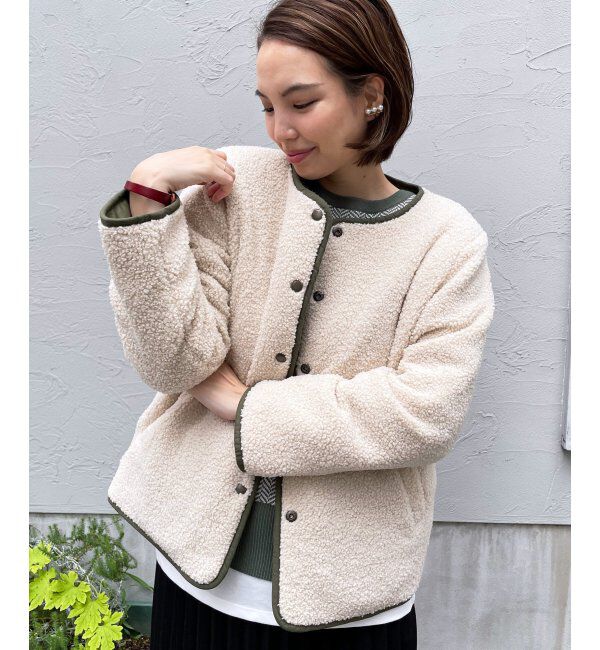 ikka「2WAYボアキルトブルゾン」|ブルゾン・スタジャン|