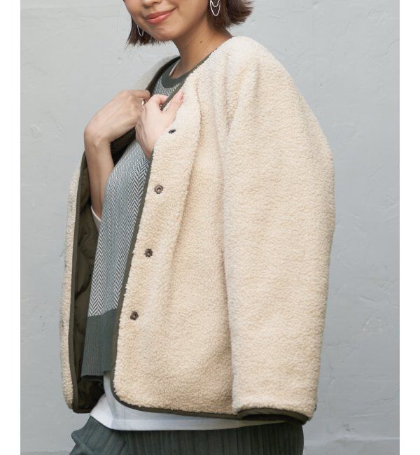 ikka「2WAYボアキルトブルゾン」|ブルゾン・スタジャン|