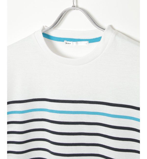 ikka「ボルテックスDRYボーダーTシャツ」|Tシャツ・カットソー|