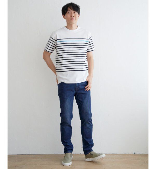 ikka「ボルテックスDRYボーダーTシャツ」|Tシャツ・カットソー|