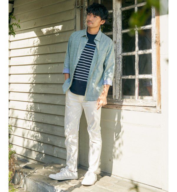 ikka「ボルテックスDRYボーダーTシャツ」|Tシャツ・カットソー|