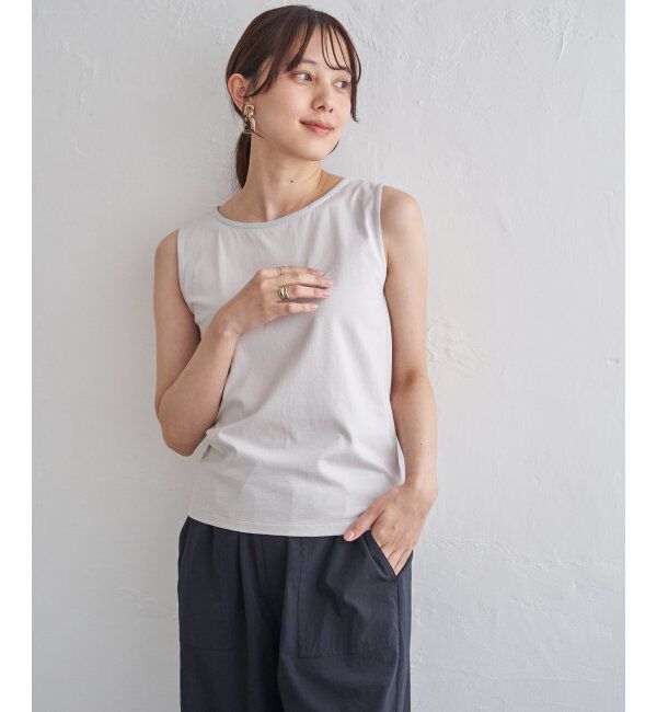 ikka「コットンUSAアビガイルタンクトップ」|タンクトップ|