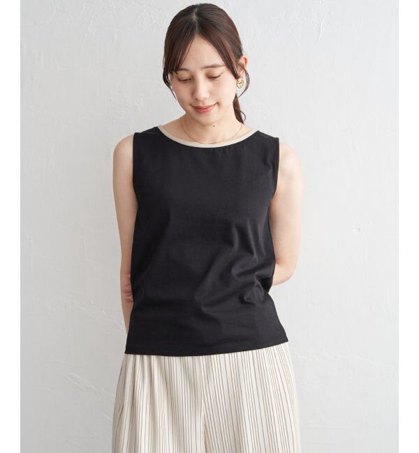 ikka「コットンUSAアビガイルタンクトップ」|タンクトップ|