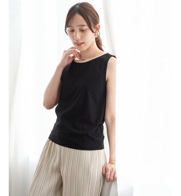 ikka「コットンUSAアビガイルタンクトップ」|タンクトップ|