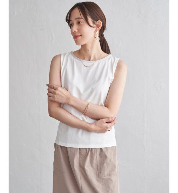 ikka「コットンUSAアビガイルタンクトップ」|タンクトップ|