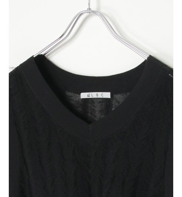 Lbc with Life「フリンジシアーサイドリボンベスト」|ニット・セーター|