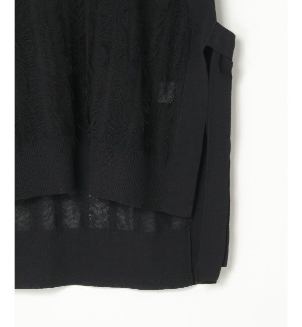 Lbc with Life「フリンジシアーサイドリボンベスト」|ニット・セーター|