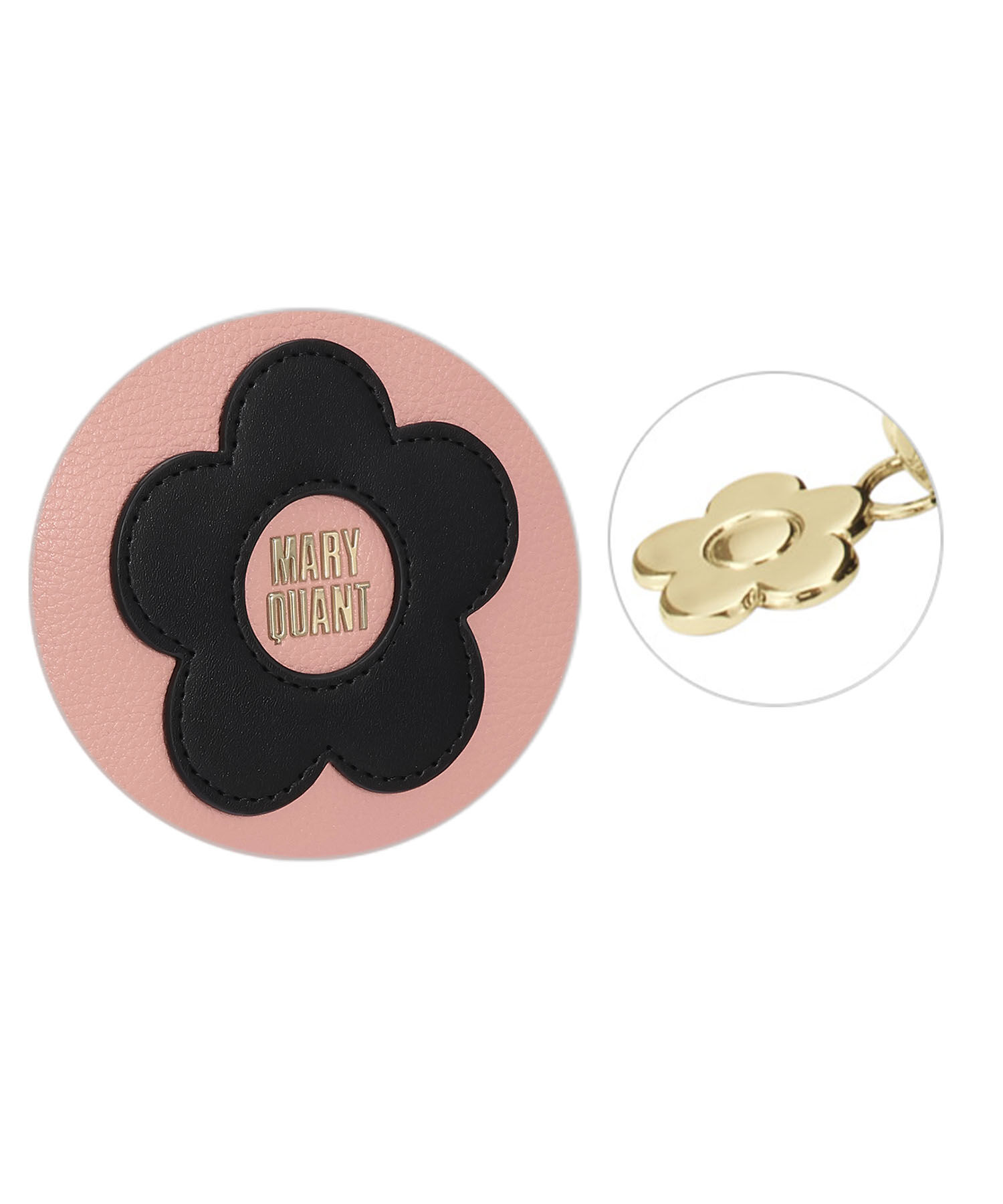 MARY QUANT「センターロゴデイジー ラウンドポーチL」|ポーチ|