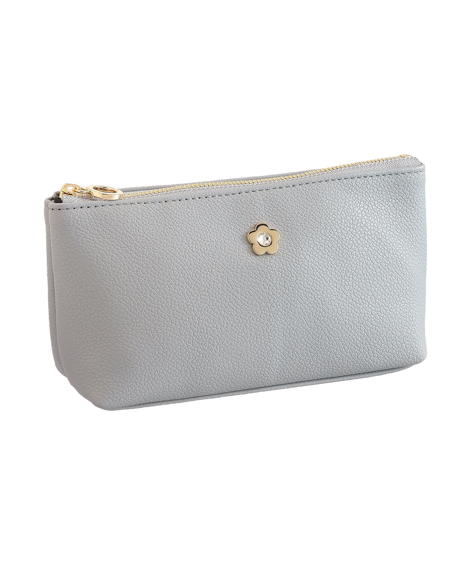 MARY QUANT「ビジューデイジー 舟型ペンケース」|ポーチ|ブルー