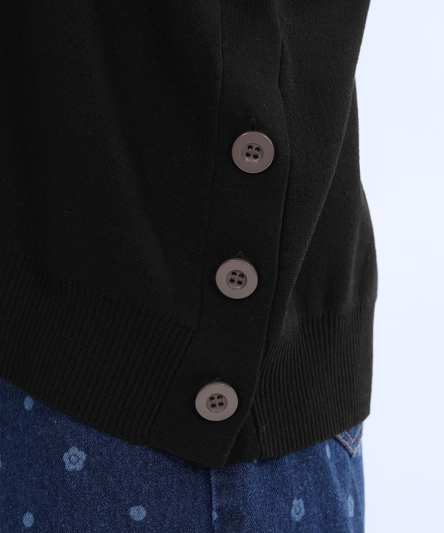 MARY QUANT「サイドボタンニット プルオーバー」|プルオーバー|