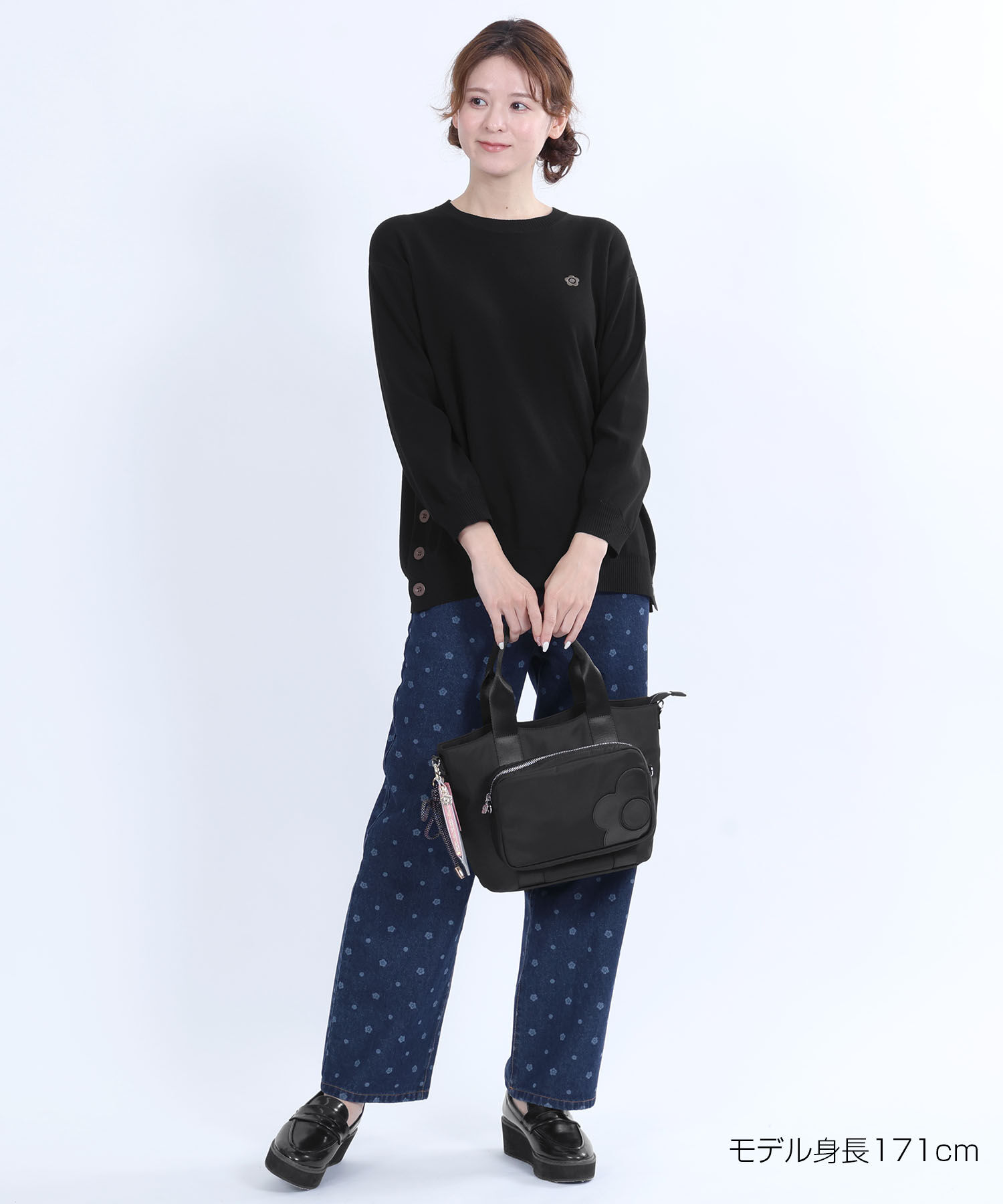 MARY QUANT「サイドボタンニット プルオーバー」|プルオーバー|