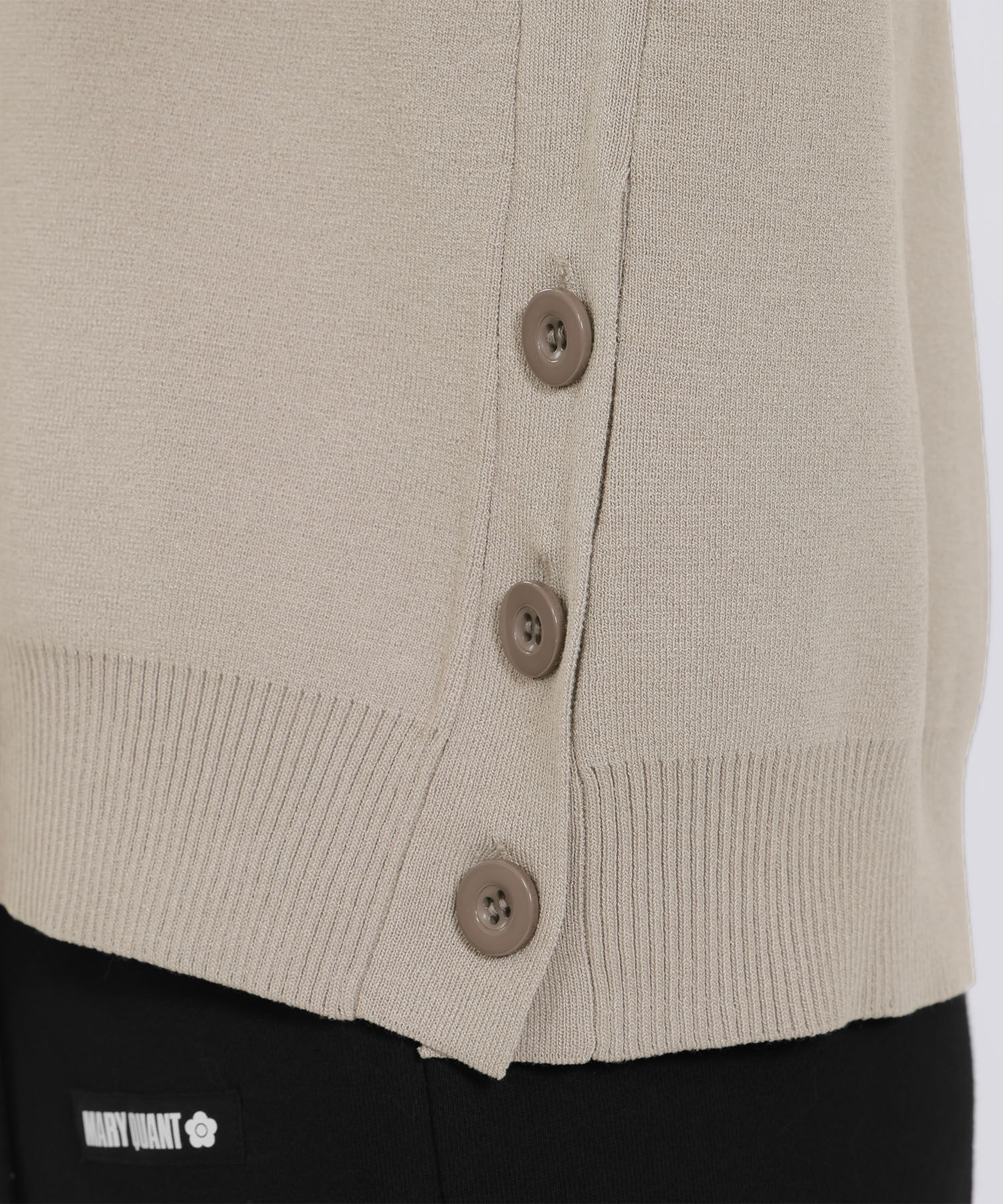 MARY QUANT「サイドボタンニット プルオーバー」|プルオーバー|