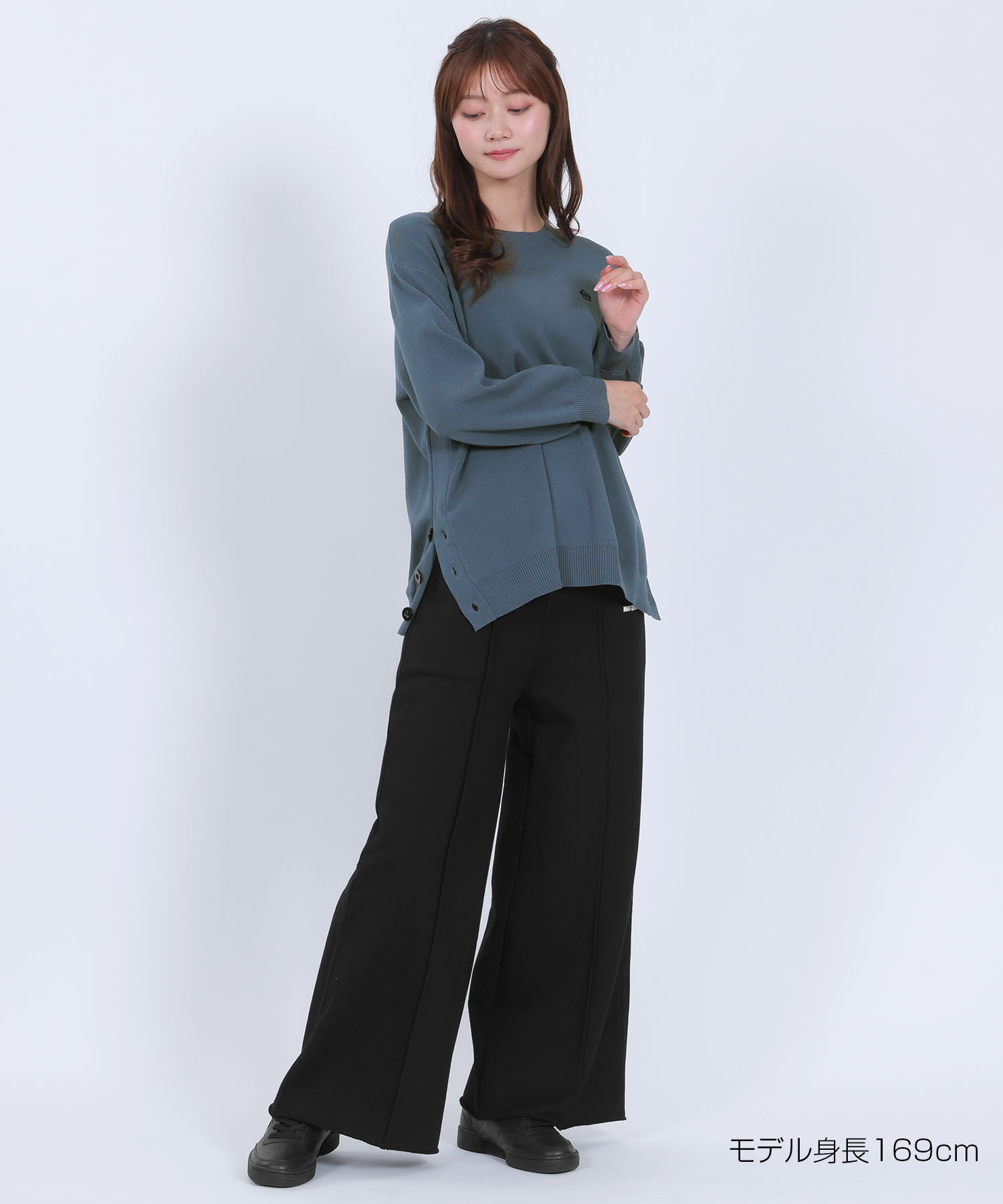 MARY QUANT「サイドボタンニット プルオーバー」|プルオーバー|