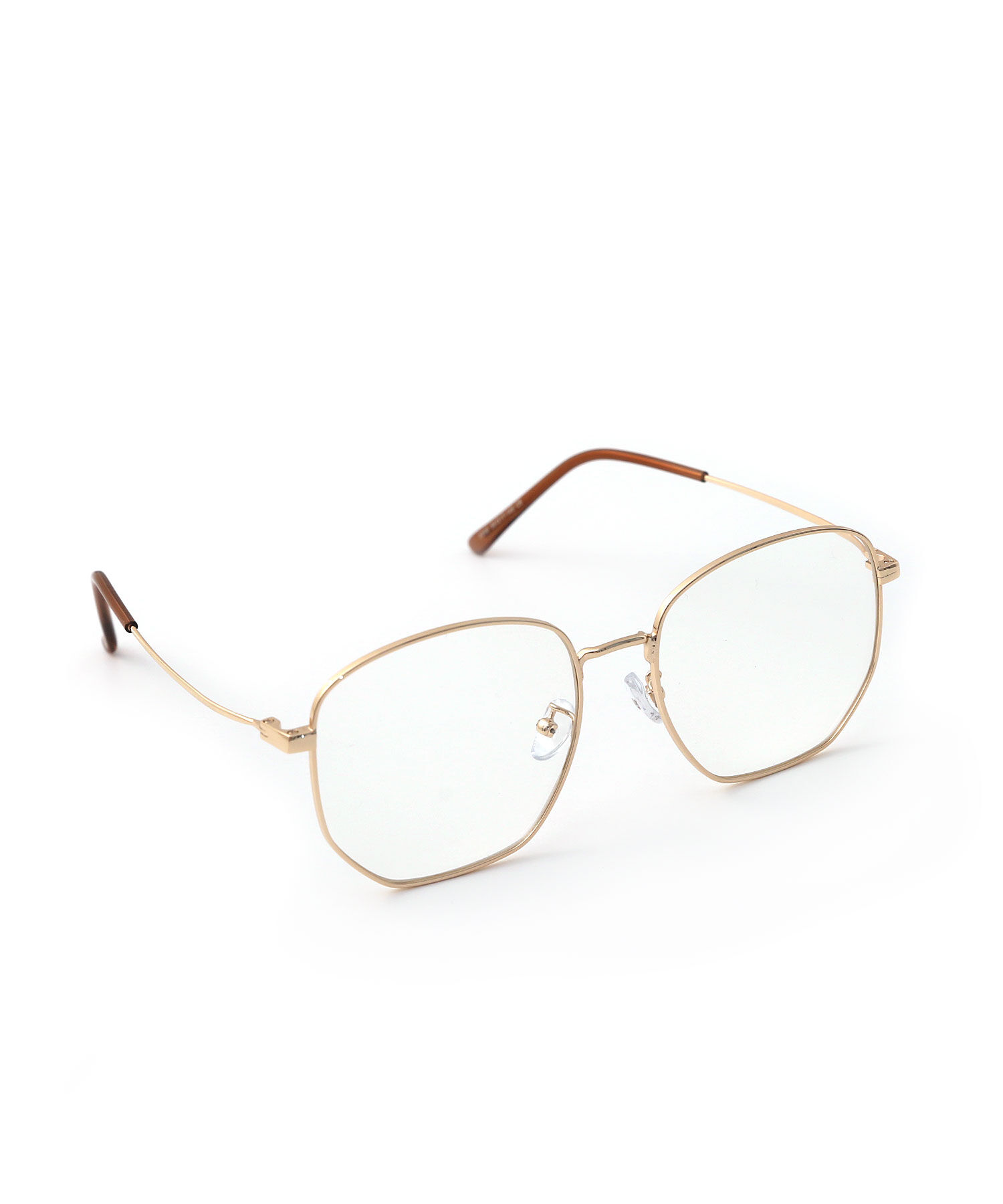 colleca la「メタルフレーム 大きめレンズめがね/伊達メガネ」|メガネ|